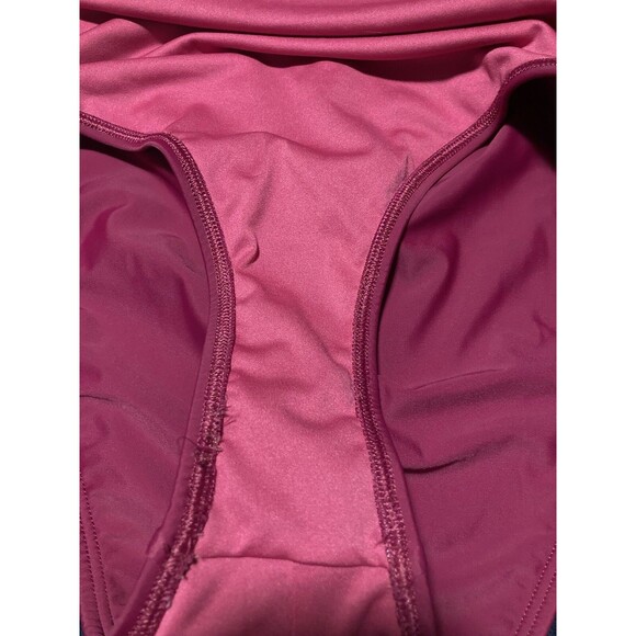 Averie Selena One Piece Swimsuit Womens Size S Pink Two Tone Colorblock Modest - Picture 5 of 5